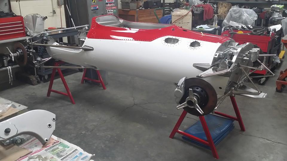 1968 red and white gurney eagle