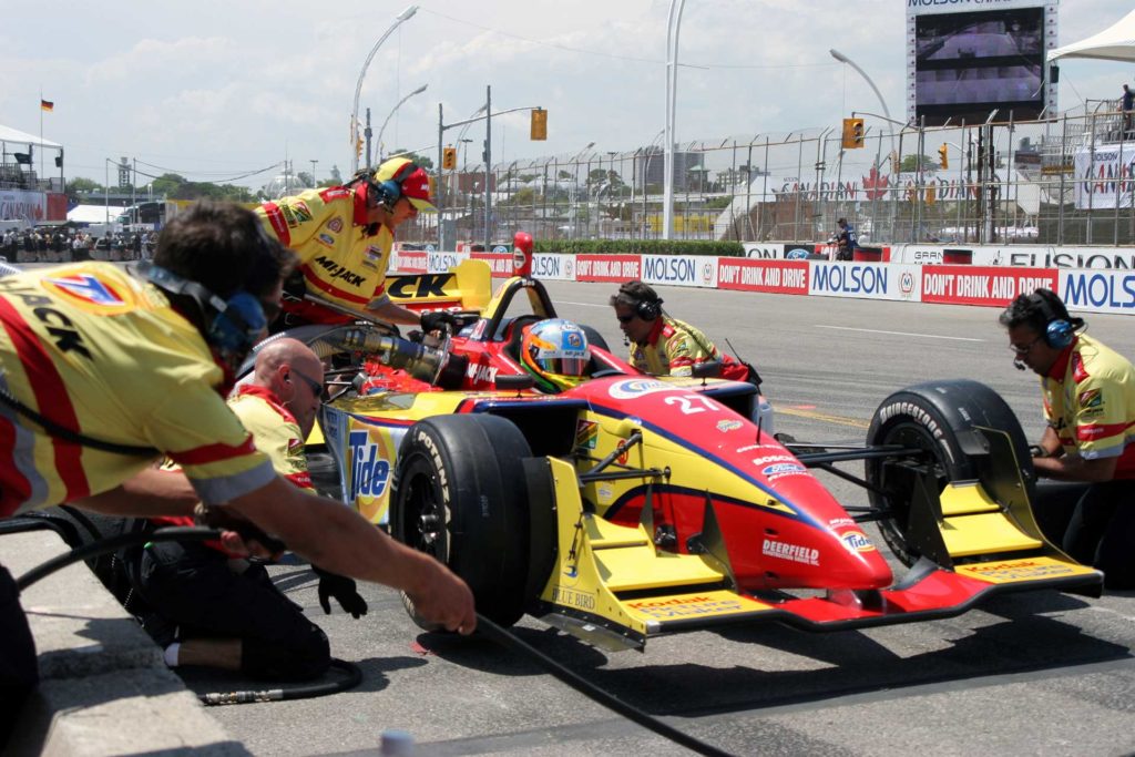 mijack conquest indy car pit stop