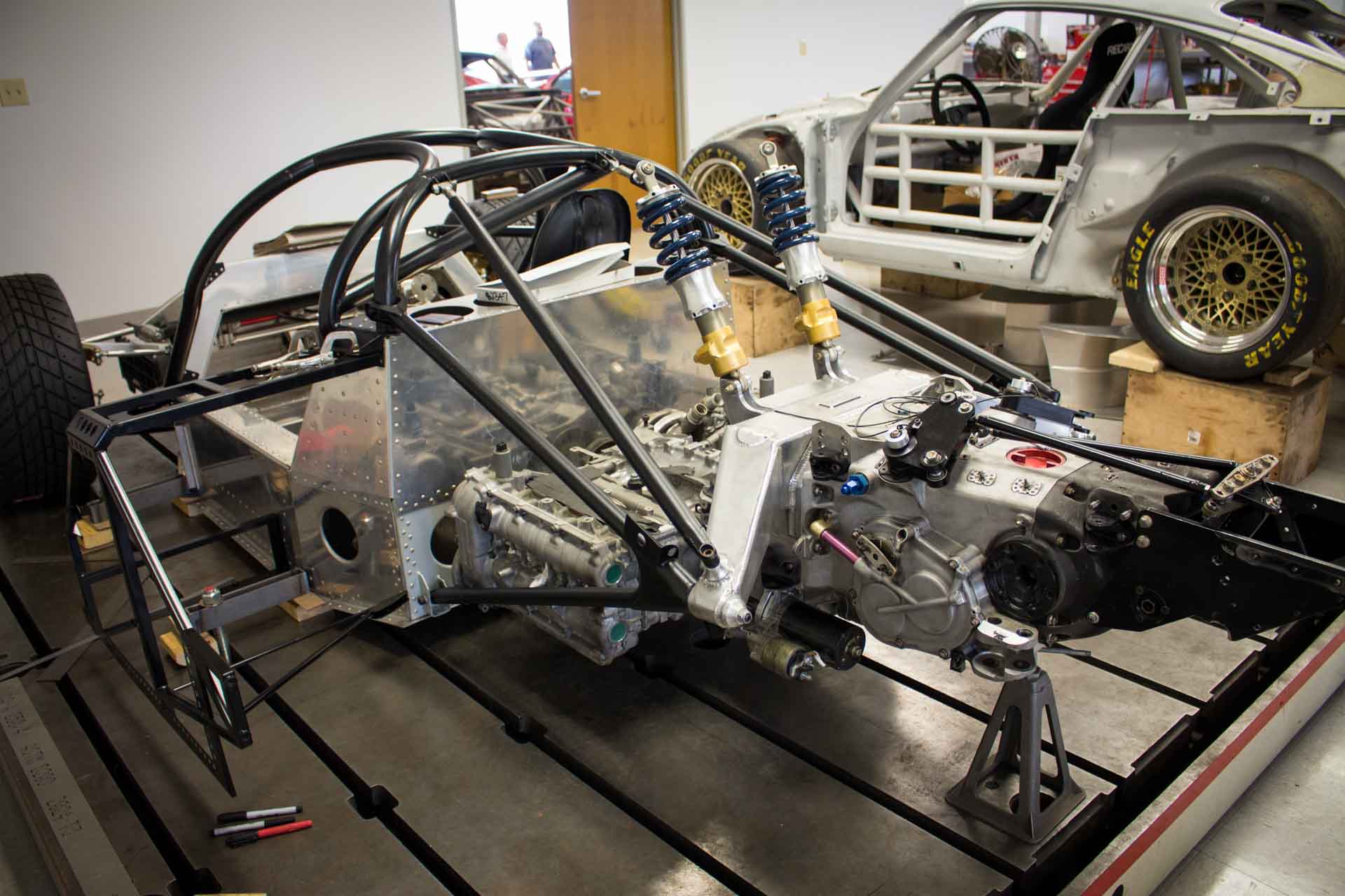 porsche 962 race car frame