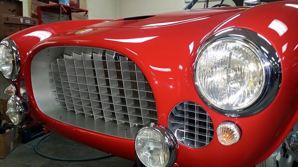 red 1959 ferrari 212 front