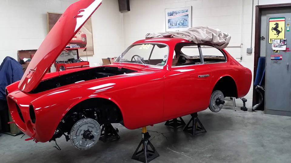 red 1959 ferrari 212