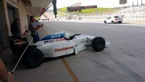 tyrrell formuala 1 car at race track